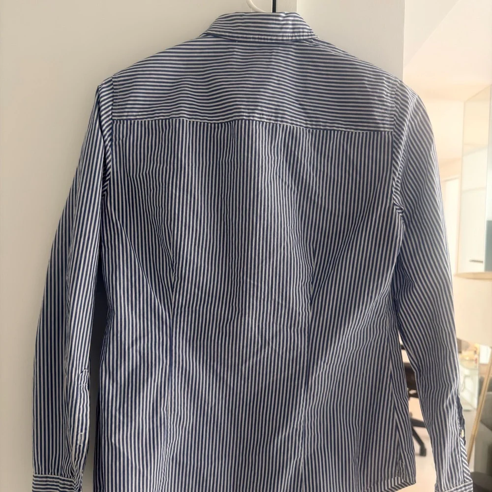 J-Crew Bee Embroidered Striped Shirt - Picture 3 of 3